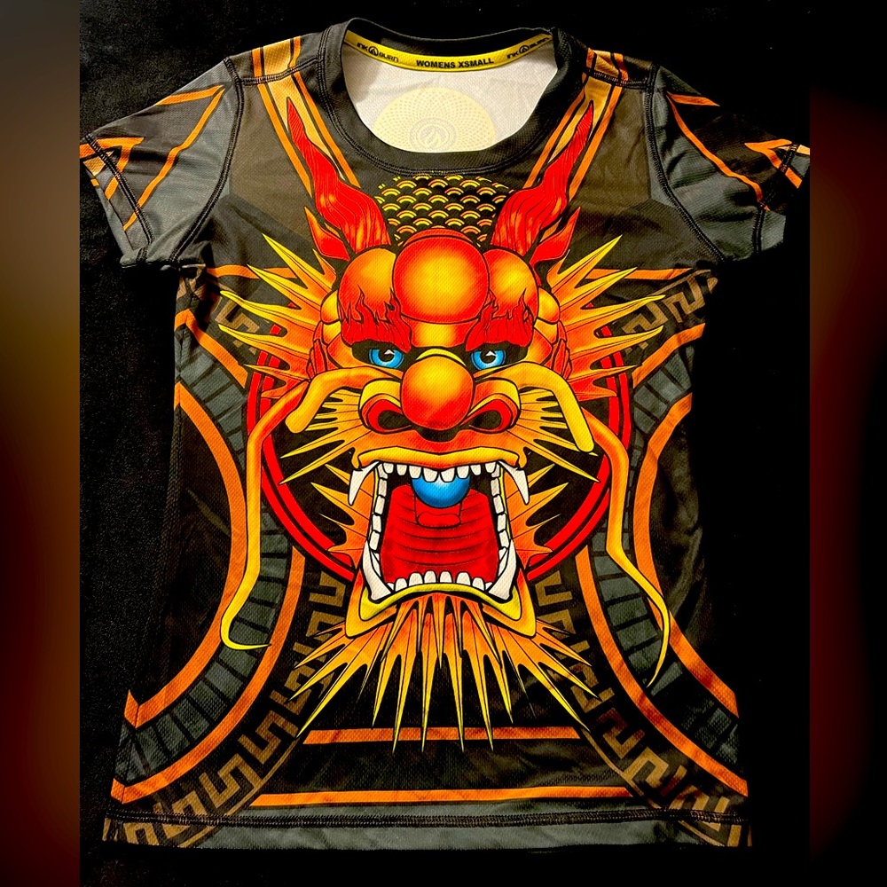 INKnBURN Fire tech Dragon tech shirt